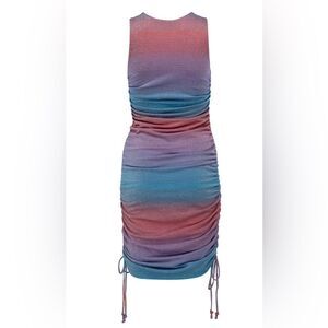 Le Superbe Baccara Tank Dress Shimmer Summer Surf Core Size Medium New